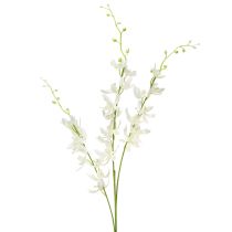 Article Branche d&#39;orchidée artificielle Fleurs blanches crème L90cm 2pcs