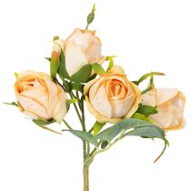 Article Bouquet de roses artificielles, décoration réaliste pour le salon, 31 cm, 3 pièces