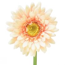 Article Fleurs artificielles Gerbera Abricot 47cm