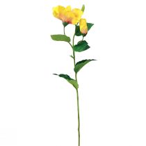 Fleurs artificielles Hibiscus jaune 62cm