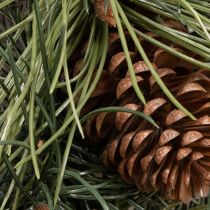 Article Couronne artificielle de branches de pin avec pommes de pin 60 cm