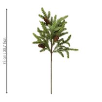 Article Branche de sapin artificielle pommes de pin véritables 78cm