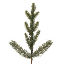 Article Branche de sapin artificielle avec mini boules de Noël blanches, 46 cm, 2 pièces