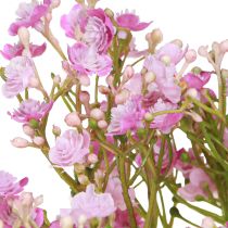 Article Gypsophile artificielle en herbe de gypse violette L68cm 4 pcs
