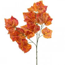 Article Feuilles de Vigne Artificielles Plantes Artificielles Rouge Orange Vert 63cm 3pcs
