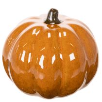 Article Citrouille en céramique avec LED, petite décoration d'Halloween de 10 cm