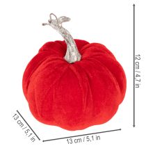 Article Citrouille en tissu pour décoration de table, décoration d'automne, 13 cm, lot de 3