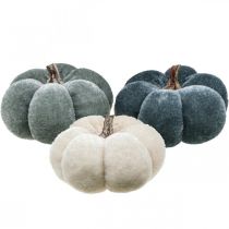 Décoration de table décoration automne citrouille gris doux beige Ø6.5cm 9pcs