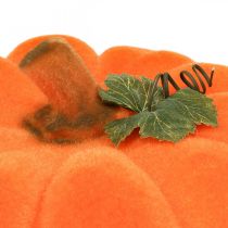 Citrouille déco orange large Décoration automne floquée Ø30cm
