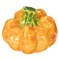 Article Figurine de citrouille pour décoration de table automnale, 10 cm, lot de 2