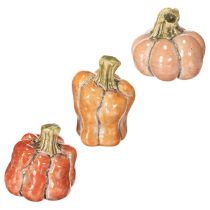 Article Ensemble de citrouilles : Petites citrouilles décoratives pour la décoration d'automne, 5 cm, lot de 3
