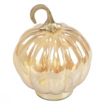 Article Décoration citrouille en verre décoration de table citrouille orange Ø14cm H18cm