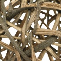 Boule déco bois de vigne naturel Ø20cm