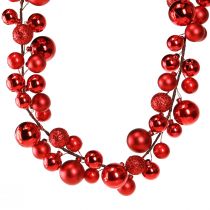 Article Guirlande boules Noël Guirlande de Noël rouge 160cm