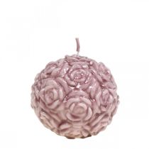 Bougie boule roses Bougie ronde décoration bougie rose Ø7cm