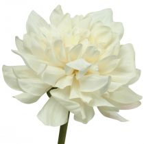 Fleur artificielle Dahlia Blanc Fleur artificielle avec bouton H57cm