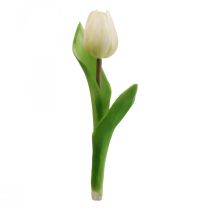 Tulipe Artificielle Blanche Real Touch Spring Flower H21cm