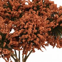 Article Fleurs artificielles fleurs décoratives marron en bouquet de 4 pièces
