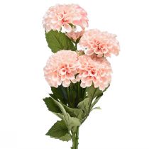 Article Dahlia artificiel fleurs artificielles rose avec 5 fleurs 50cm