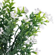 Article Fleurs artificielles décoration bouquet de fleurs artificielles plante de glace blanc 26cm