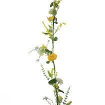 Article Fleurs artificielles cintre décoratif printemps été jaune blanc 150cm