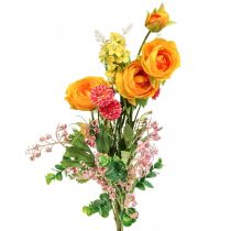 Article Bouquet artificiel Roses artificielles Fleurs des champs 59cm