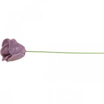 Article Roses artificielles roses en cire lilas roses décoratives en cire Ø6cm 18 pcs