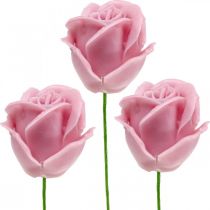 Article Roses artificielles roses en cire roses roses décoratives en cire Ø6cm 18 pcs
