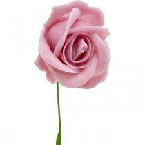 Article Roses artificielles roses en cire roses roses décoratives en cire Ø6cm 18 pcs