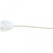 Article Roses artificielles roses en cire blanche roses décoratives en cire Ø6cm 18 pcs