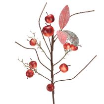 Article Branche de pommier artificielle rouge, décoration d&#39;automne, branche de Noël, 70 cm