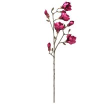 Article Branche de Magnolia Artificielle Fleurs Artificielles Bordeaux L100cm