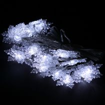 Article Guirlande LED flocons de neige extérieur blanc froid 24 LED 460cm
