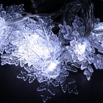 Article Guirlande LED flocons de neige extérieur blanc froid 24 LED 460cm