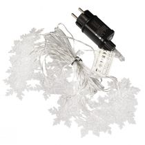 Article Guirlande LED flocons de neige extérieur blanc froid 24 LED 460cm