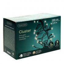 Article Guirlande lumineuse LED pour extérieur 288er 2,4m noir/blanc chaud