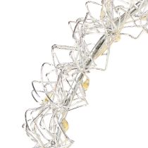 Article Lampe décorative LED en métal en forme de cœur à suspendre, blanc chaud, 30 cm