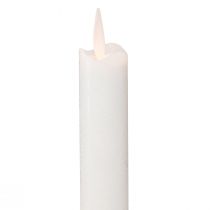 Article Bougie LED en bâton de cire bougies blanches pour batterie 24cm 2 pièces