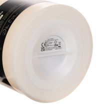 Article Grande bougie LED à piles avec minuterie, blanc chaud, pour extérieur, 25 cm
