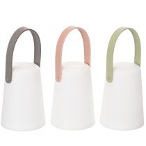 Article Lampe avec poignée, lampe LED portable pour usage intérieur et extérieur, 22 cm, lot de 3