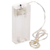 Article Guirlande lumineuse à piles pour intérieur, blanc chaud, 10 LED, 1 m de longueur, lot de 6
