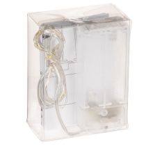 Article Guirlande lumineuse à piles pour intérieur, blanc chaud, 10 LED, 1 m de longueur, lot de 6
