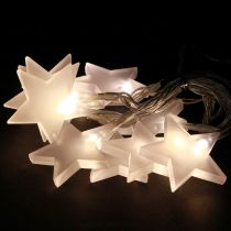 Article Guirlande lumineuse LED étoiles avec minuterie 10 LED blanc chaud 90cm