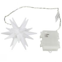 Article Étoile LED extérieur étoile lumineuse blanche pile Ø12cm H66cm