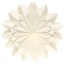 Article Étoile LED étoile pliante étoile en papier blanc blanc chaud Ø40cm 2pcs