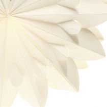 Article Étoile LED étoile pliante étoile en papier blanc blanc chaud Ø40cm 2pcs