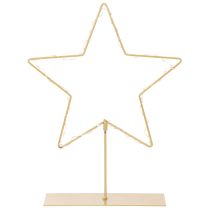 Article Étoile à 50 LED, décoration de table en métal, fonctionne sur piles, pour une utilisation intérieure, 33 cm