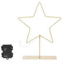 Article Étoile à 50 LED, décoration de table en métal, fonctionne sur piles, pour une utilisation intérieure, 33 cm