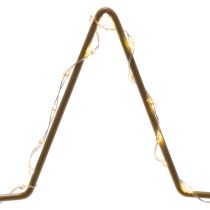 Article Étoile à 50 LED, décoration de table en métal, fonctionne sur piles, pour une utilisation intérieure, 33 cm