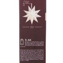 Article Décoration LED étoile de Noël à suspendre, blanc chaud, intérieur, 38 cm